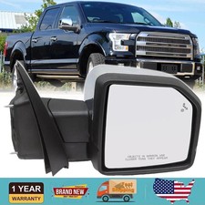 Passenger Right Side Power Fold Mirror For 2015-2020 Ford F-150 Heated Chrome Passenger Right Side Power Fold Mirror For 2015-2020 Ford F-150 Heated Chrome