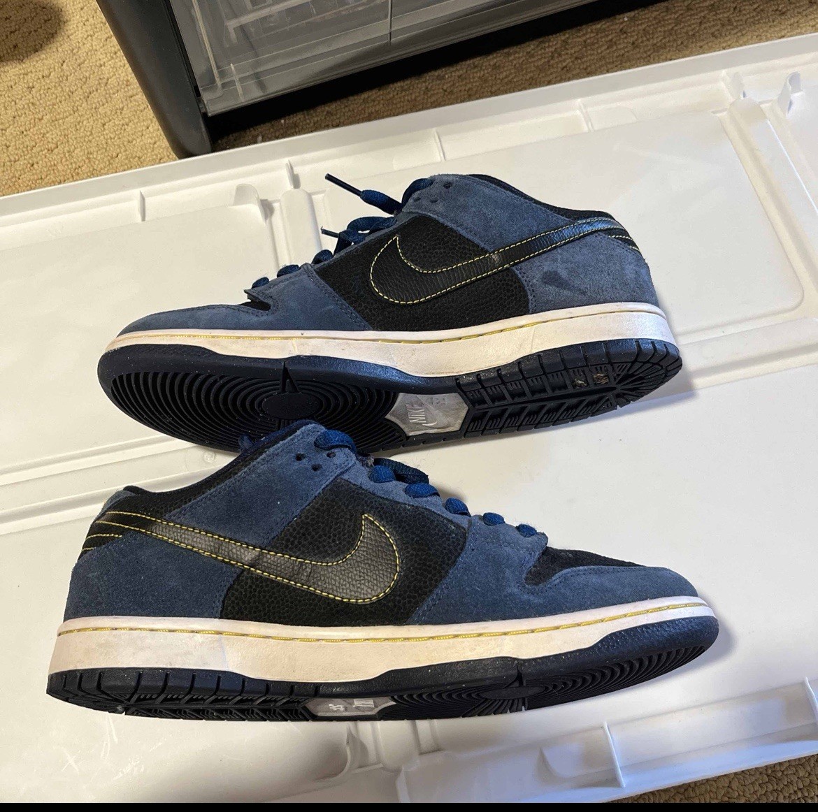 Nike Dunk Low Pro SB Midnight Navy Black 304292-408 Blue Box