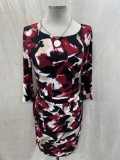 KASPER DRESS/NEW WITH TAG/RETAIL 129/SIZE MEDIUM /LENGTH 39'/RED MULTI /STRETCH