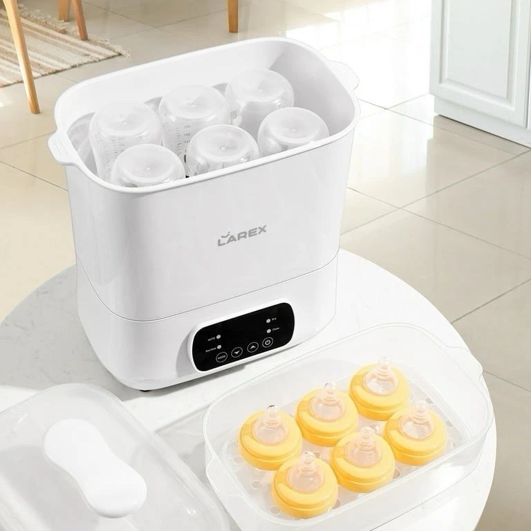 Esterilizador de biberón, esterilizador y secador eléctrico de biberón de vapor, bebé 4 en 1... Foto 4 de 4