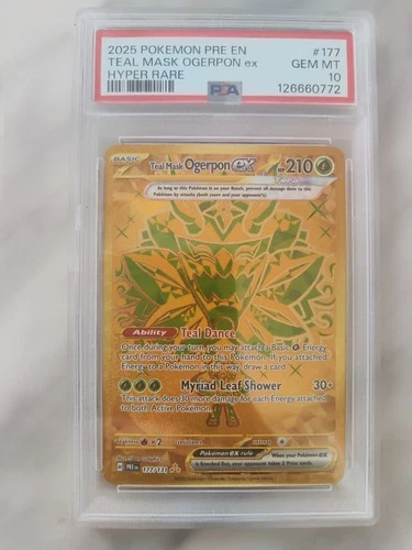 2025 Pokemon Prismatic Evolutions Teal Mask Ogerpon ex #177/131 PSA 10