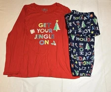 Jammies for your Families Womens Medium "Get Your Jingle On" Pajama Set NWT