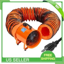 12 in Utility Blower Exhaust Fan w/32.8ft Duct 3500 r/min 3500 CFM Blower Fan