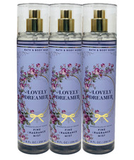 3 BATH BODY WORKS LOVELY DREAMER FINE FRAGRANCE MIST BODY SPRAY 8 FL OZ NEW