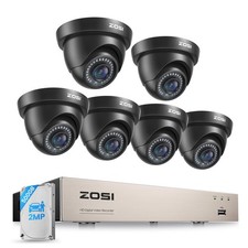 ZOSI 8CH 1080P Aussen Video Überwachungskamera Set 500GB DVR Dome Kameras WieNeu