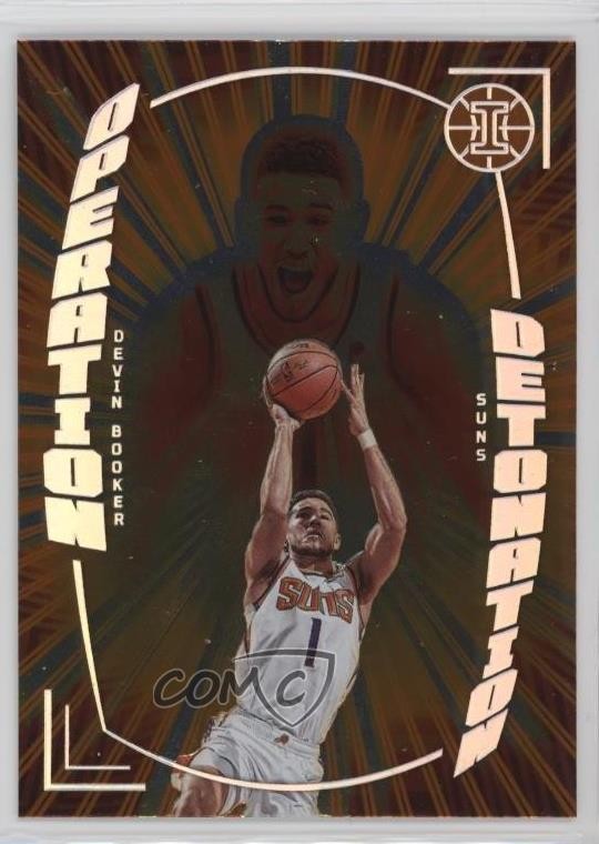2021-22 Panini Illusions Operation Detonation Orange Devin Booker #30 0c6