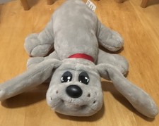 Pound Puppies 2019 Newborn Gray Cute Soft Dog Plush Red Collar