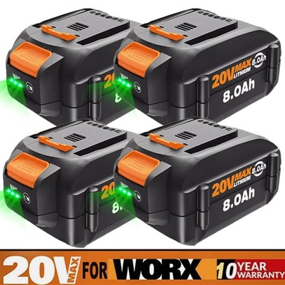1~4Pcs WA3520 For WORX 3.0Ah 8.0Ah 20V MAX Extend Battery WA3525 WA3575 WA3578