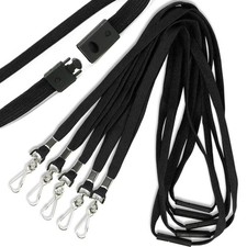 Safety Breakaway Lanyard with J-Hook Flat Lanyards for ID Badges Cruise Lanya...