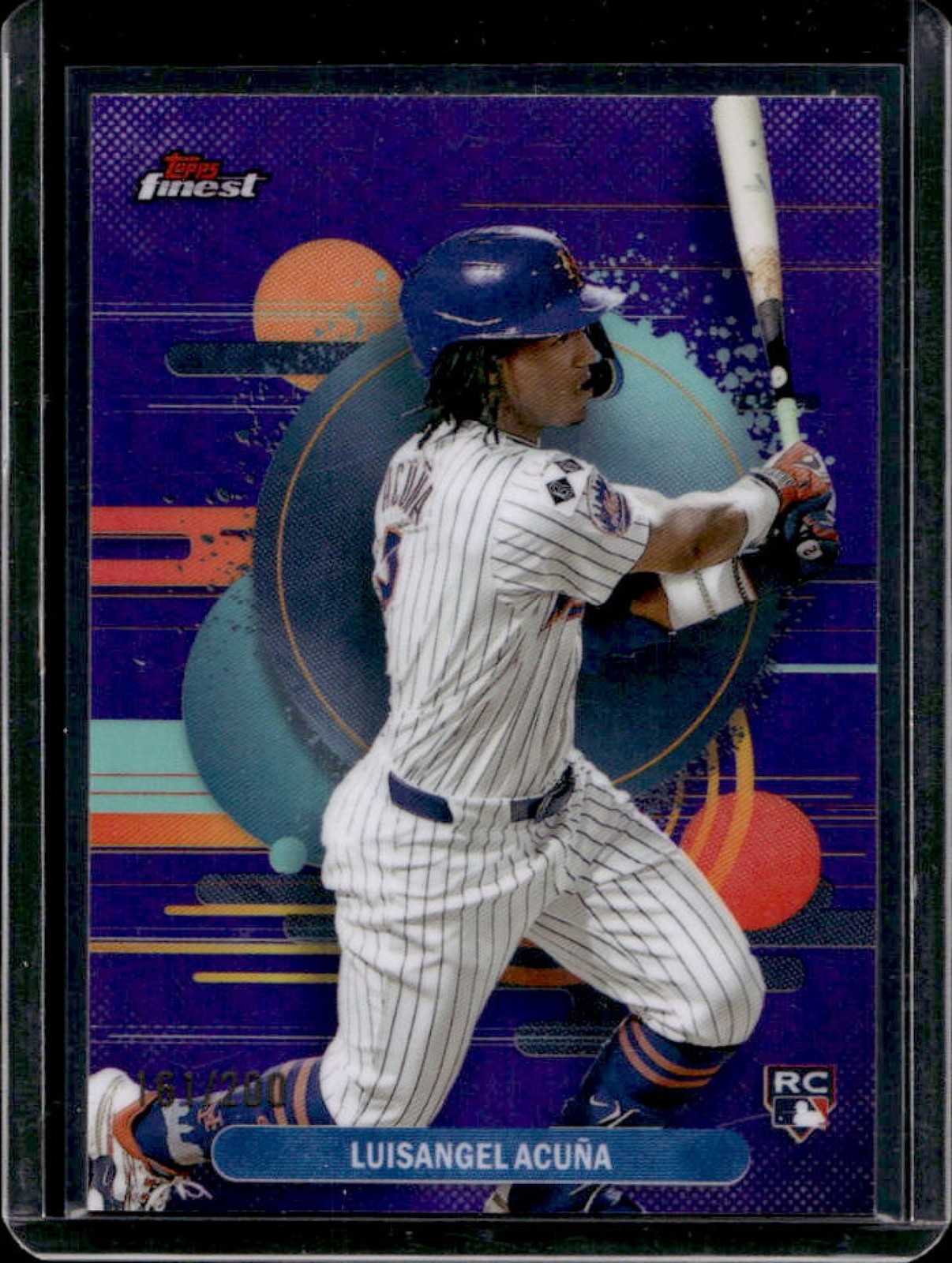 2025 Finest Luisangel Acuna Uncommon RC Purple Refractor #/200 Mets