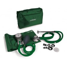 Hunter Green Blood Pressure Kit with Sprague Stethoscope Matching Case