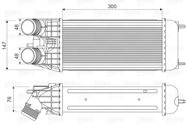 LadeluftküHler Valeo 818547 FüR 208 207 Peugeot Crossland CitroËN 2008 DS P17 1-image