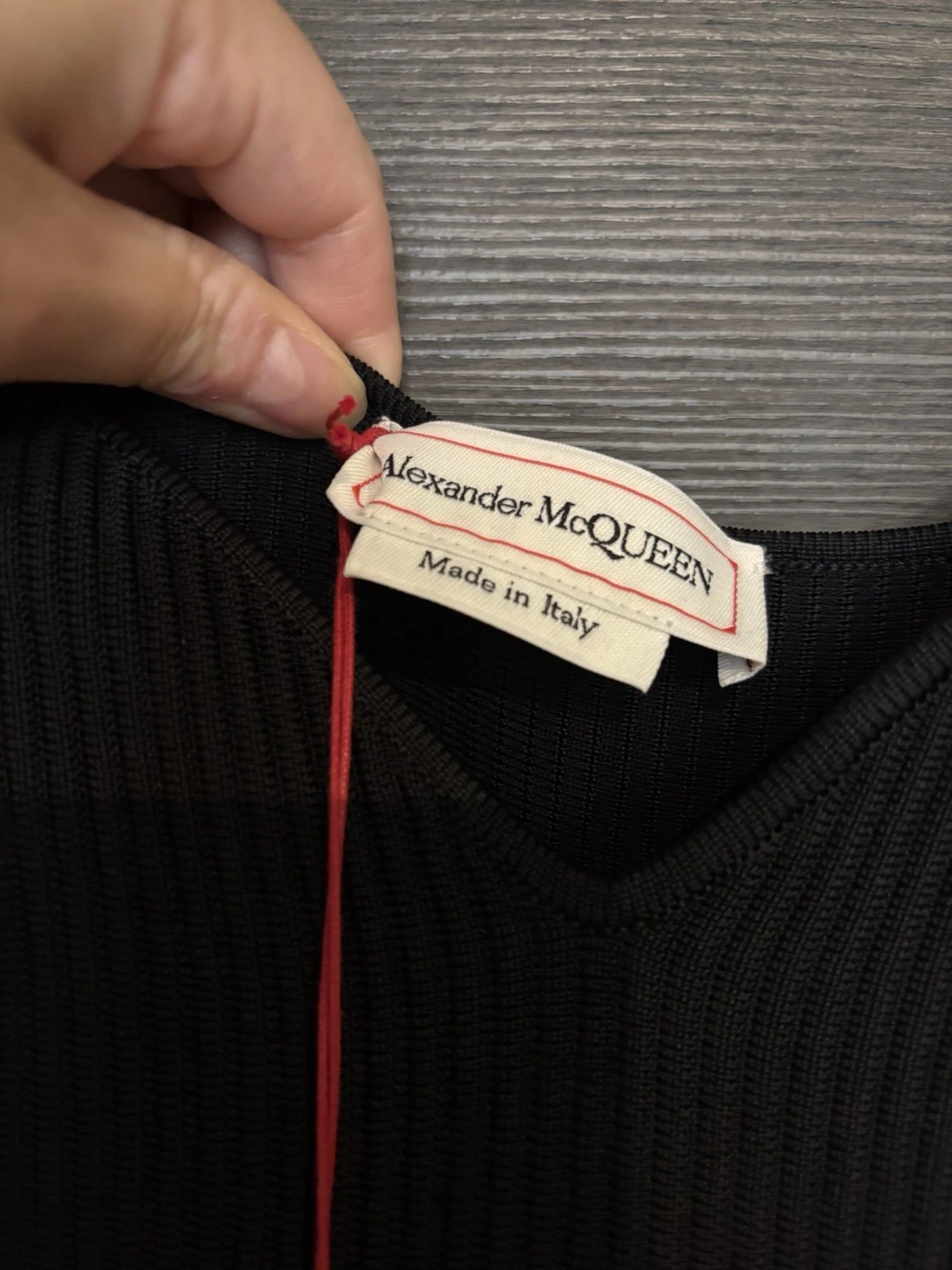 Abito Alexander McQueen manica lunga nero