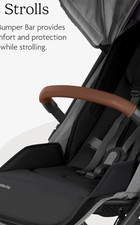 UPPAbaby Minu V3 Stroller Bumper Bar Accessory, Brown (Infant/Toddler)
