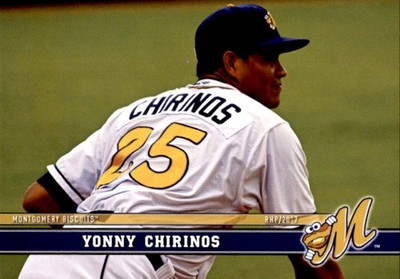 2017 Montgomery Biscuits Grandstand #5 Yonny Chirinos Venezuela VZ Baseball Card