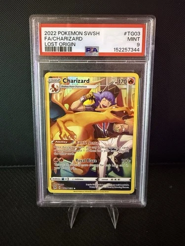 2022 Pokemon PSA 9 Charizard #TG03/TG30 SWSH Lost Origin FA Trainer Gallery