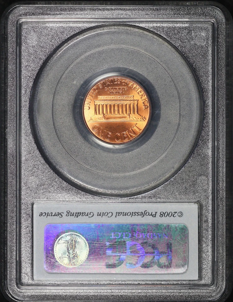 2008 Lincoln Memorial Cent PCGS MS-69 RD Satin Finish - Image 2 of 2