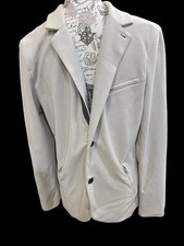 A/X Armani Exchange Mens MCream Cotton Blazer Casual Sport Coat 3 Zip Pockets