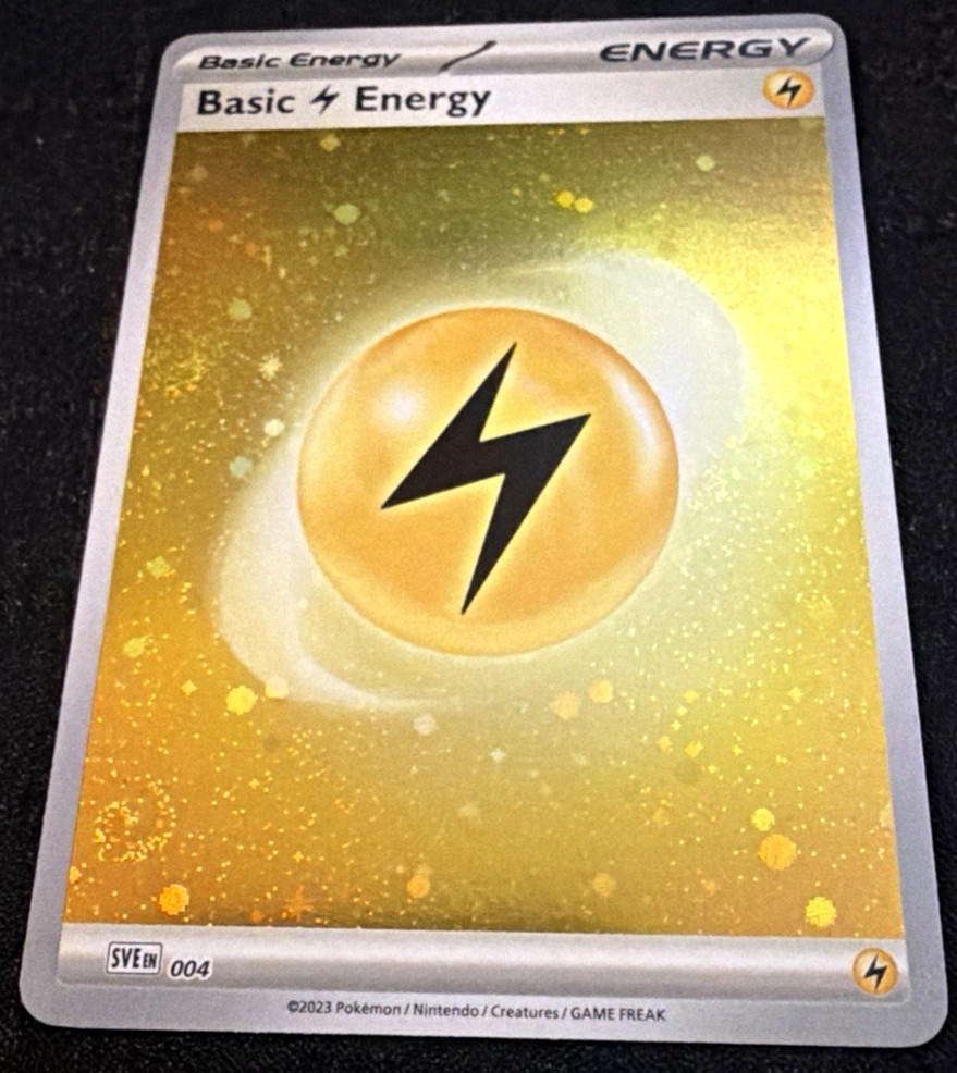 Basic Lightning Energy 257/198 SV01: Scarlet & Violet Base Set Holo Golden: NM