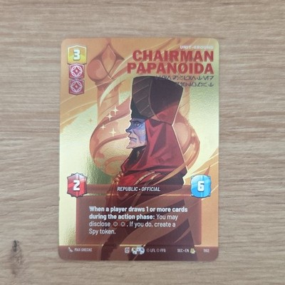 Star Wars Unlimited Chairman Papanoida Foil Prestige 1102 EN