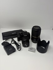 Canon EOS Rebel T3i DSLR Camera w EFS 18-55mm Tamron SP 70mm-300mm F/4-5.6