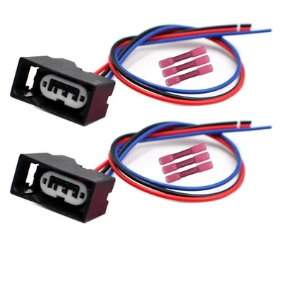 LIZAPUS 2pcs 3-Way Rear Tail Lamp Taillight Connector Compatible with 2011-2014 Ram 1500