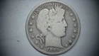 1895 Barber Silver Half Dollar LTY Visible See Photos