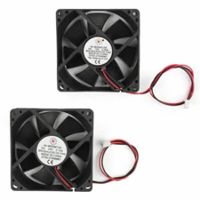 DC Brushless Cooling PC Computer Fan 12V 24V 8025s 80x80x25mm 0.15A 2 Pin US NEW