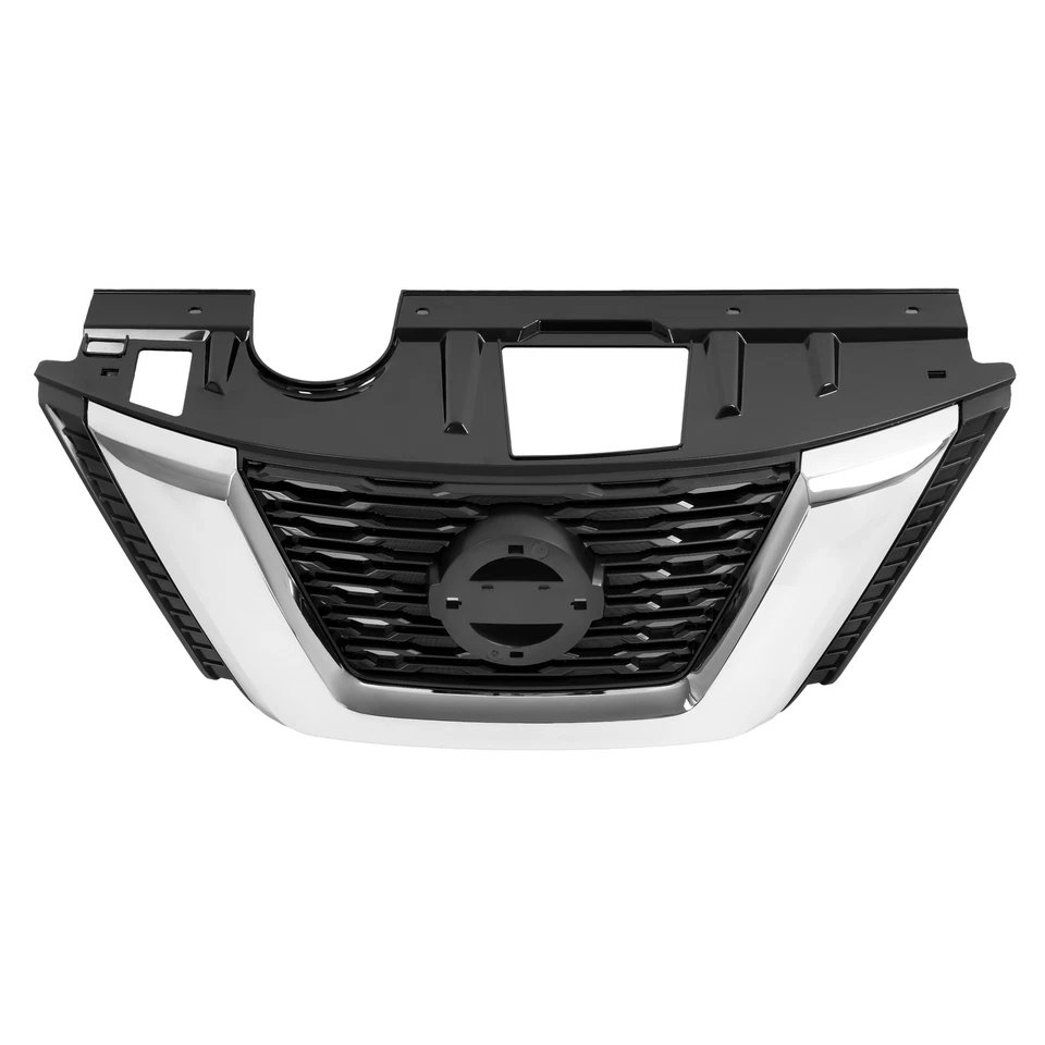 Parachoques delantero cromado parrilla superior para Nissan Rogue 2017 2018 2020 #NI1200281 Foto 2 de 4