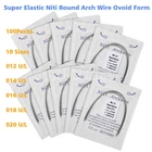 Dental Ortho Super Elastic Niti Arch Wire Round Ovoid Form for Bracket Braces CE