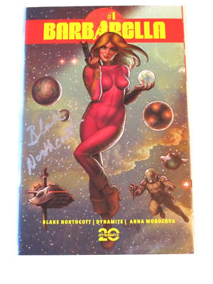 SIGNED BLAKE NORTHCOTT BARBARELLA #1 DYNAMITE 20TH ANNIV COMICS ELITE COA Z82
