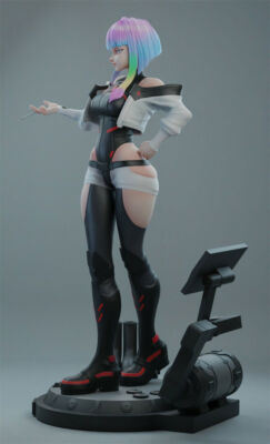 Cyberpunk Lucy 3D Printing Unpainted Figure Model GK Blank Kit New
