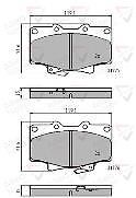 Genuine Allied Nippon Front Brake Pads - ADB3170 - NEXT WORKING DAY-