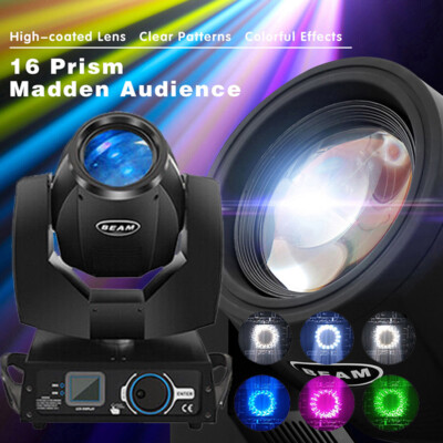 230W 7R Zoom Moving Head Light 24Prism Rainbow Beam Sharpy Strobe DJ Stage Light