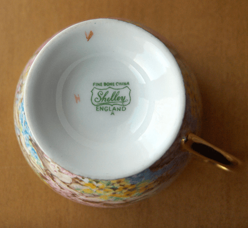 Shelley Rock Garden chintz cup and saucer set~Ripon shape~Made in England - Picture 6 of 6