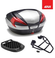 Givi Koffer Set Schwarz V56N + Montageplatte BMW F 800 R 2018 2019