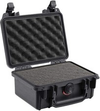 Pelican Carrying Case Small w/. Foam Box Watertight Dustproof Handle Black New