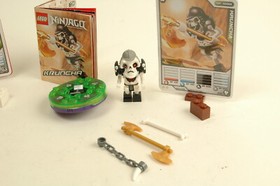 Lot of 2 LEGO NINJAGO 2255 Sensei Wu 4645 kruncha Mini Figures