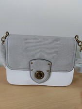 BNWT LAUREN RALPH LAUREN Chain X-Body SMALL Cross Body Bag.. Grey 