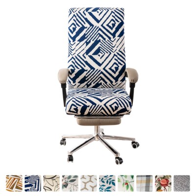 Stretch Criss Cross Chair Slipcovers Wide Armless Office Desk Chair Cover