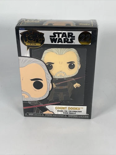 FUNKO POP! PIN: Star Wars Count Dooku New Toy Pin Vinyl Figure Fig pin Free Ship