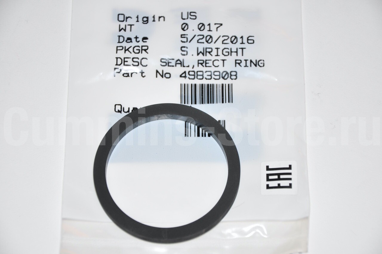 Cummins 4983908 Seal Ring / Washer Rectangular eBay