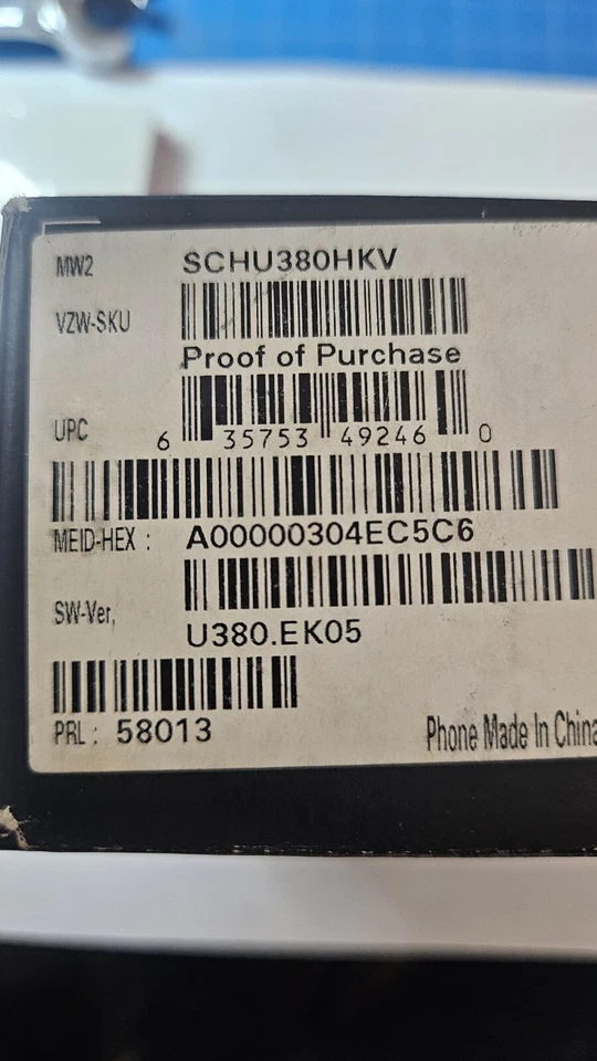 Teléfono celular deslizante Samsung Brightside SCH-U380 - (Verizon) raro EN CAJA Foto 3 de 4