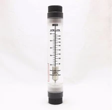 1 Water Flow Meter FLOWMETER ROTAMETER 20-60 GPM inline Instrument