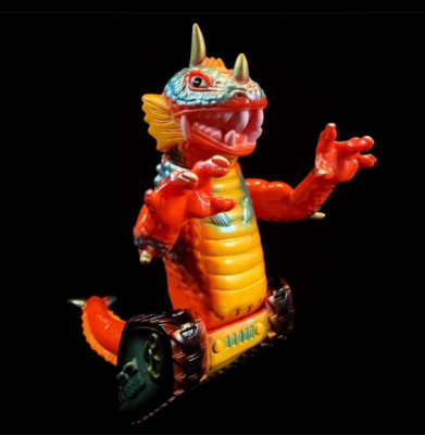 Mandarake Sea Beast Tank Orange Ver. Collectible Sofubi Figure Toy In Stock