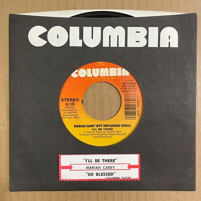 MARIAH CAREY I'll Be There / So Blessed 45 Columbia 38-74330 NEW UNPLAYED +ts
