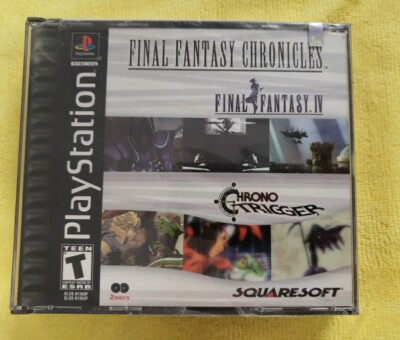 Final Fantasy Chronicles Chrono Trigger FF IV. Sony PS1. Black Label. Brand New.
