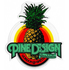 Gordon  Smith G S Doug Saladino Pine Design Skateboard Sticker 4.5" reissue