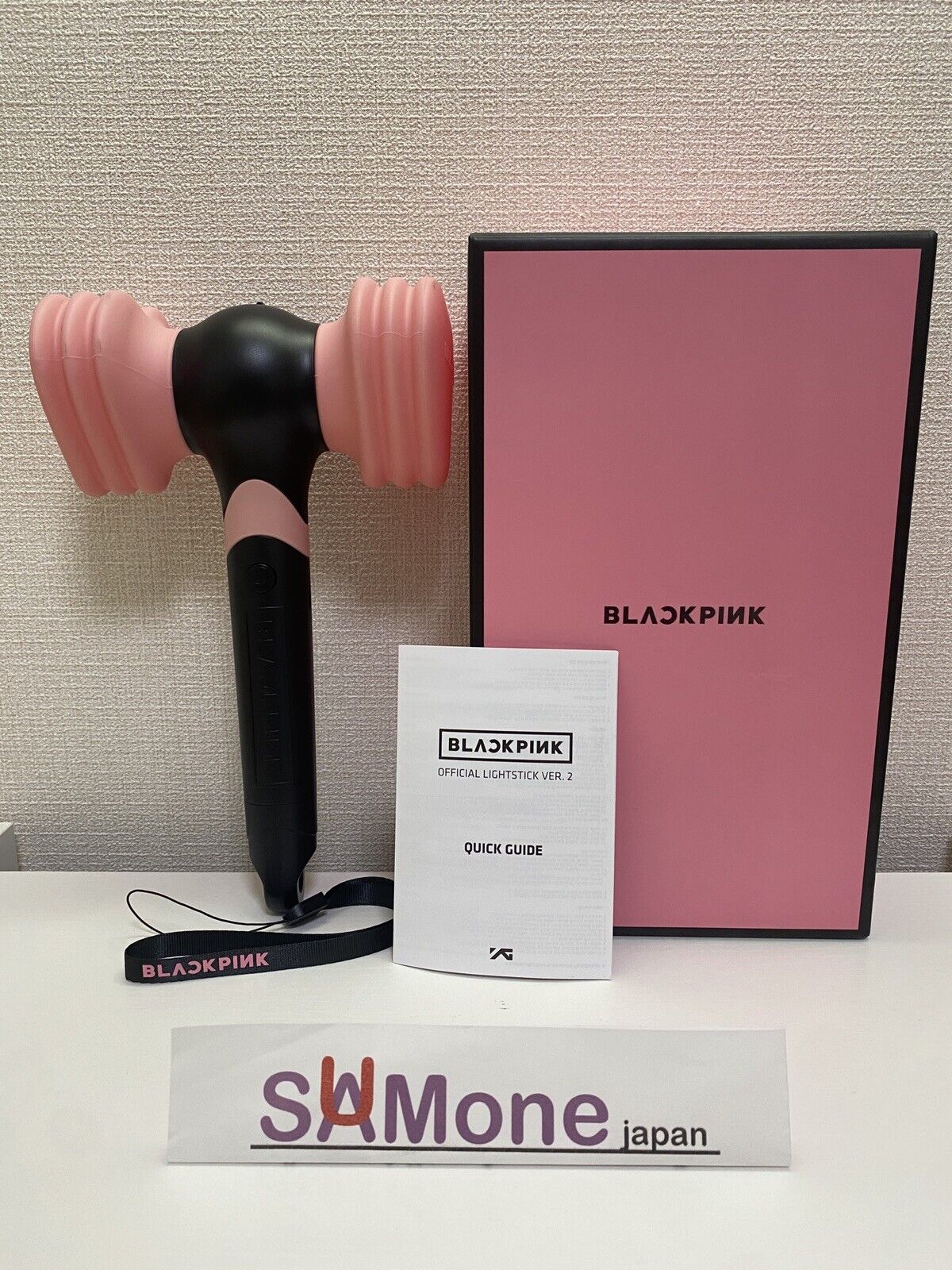 Idol Blackpink Light Stick Official Version 2 + Photo Card for K-Pop Idol  Concert Refueling LightStick