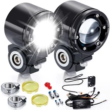 Motorcycle Auxiliary Lights Fog Lights LED Driving Light for 41 mm Fork 72W